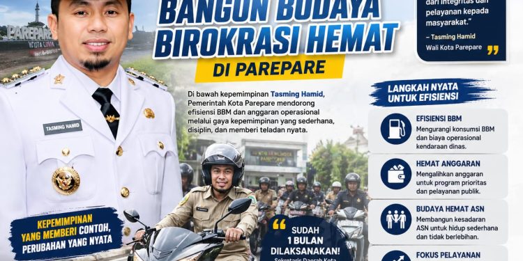 Demi Efisiensi BBM dan Menyelamatkan Anggaran Daerah, Tasming Hamid Bangun Revolusi Birokrasi Hemat di Parepare