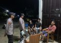 Kapolsek Sajoanging Pimpin Patroli Harkamtibmas, Warga Diminta Tetap Waspada