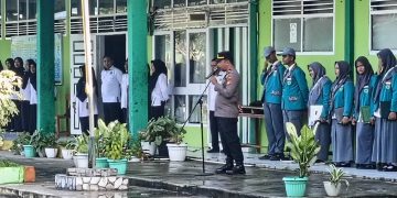Kapolsek Belawa Ajak Pelajar MAN Wajo Jauhi Tawuran dan Gangguan Kamtibmas