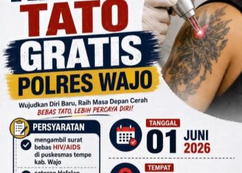 Polres Wajo Siapkan Layanan Hapus Tato Gratis untuk Warga yang Ingin