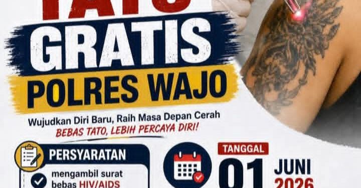 Polres Wajo Siapkan Layanan Hapus Tato Gratis untuk Warga yang Ingin