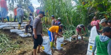 Bhabinkamtibmas Polsek Belawa Monitoring Banjir, Ratusan Hektare Wilayah