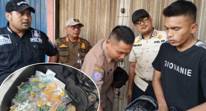 Kasi Trantib Kelurahan Setia Asih Berhasil Amankan Ratusan Butir Obat Jenis Tramadol Dan Eximer