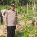 Manfaatkan Lahan Produktif, Kapolsek Kudu Tinjau Progres Pertumbuhan Tanaman Uwi Ungu
