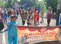 Derap Nada Ar Rahman Meriahkan Parade Drumband PGTKI se-Kecamatan Jombang dalam Rangka Hardiknas 2026
