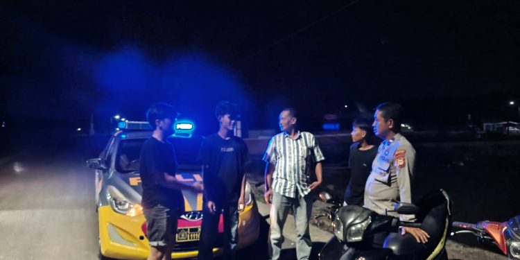 Cegah Kriminalitas dan Balap Liar, Polsek Pitumpanua Tingkatkan Patroli Malam