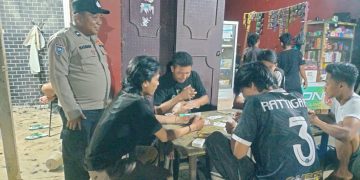 Ciptakan Lingkungan Aman dan Nyaman, Polsek Sajoanging Gelar Patroli Harkamtibmas