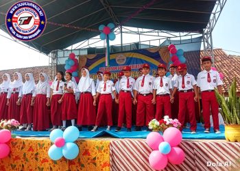 Perpisahan Kelas 6, SDN Cikampek Barat 2 Lepas 105 Siswa dengan Upacara Adat