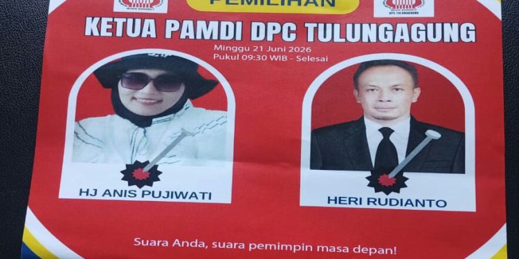 PemiIihan Ketua Dpc Pamdi .Tulung Agung Digelar Hari minggu 21 juni 2026. Dua Kandidat Siap bertarung .