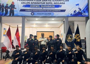 Tempa Integritas, 62 CPNS Pemasyarakatan Korwil Surabaya Jalani Pembaretan