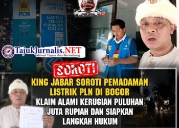 KING JABAR Soroti Pemadaman Listrik PLN di Bogor, Klaim Alami Kerugian Puluhan Juta Rupiah dan Siapkan Langkah Hukum