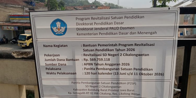 SEKOLAH MAKIN MEGAH! SDN Cikalong Wetan 2 Dapat Bantuan Revitalisasi Rp 589 Juta dari Pemerintah