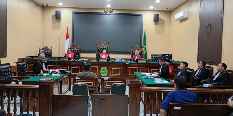 Sidang Ke-6 Perkara Penganiayaan di PN Kabupaten Kediri, Permohonan Penangguhan Penahanan Belum Dikabulkan