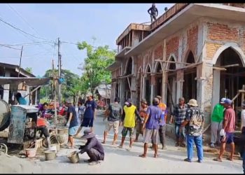 Sinergi Tanpa Batas: Gotong Royong Warga Kedaung dan PPBNI Satria Banten Percepat Pembangunan Masjid Nurul Falah.