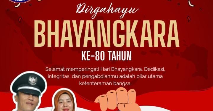 Pemdes Sukasari Ucapkan  DIRGAHAYU BHAYANGKARA KE-80.