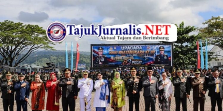 Dankodaeral IX Hadiri Upacara dan Syukuran Hari Bhayangkara Ke-80 di Polda Maluku