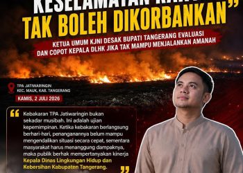 Ketua Umum KJNI: Keselamatan Rakyat Tak Boleh Dikorbankan, Copot Kepala DLHK Jika Tak Mampu Menjalankan Amanah
