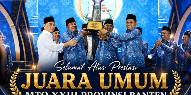 Kabupaten Tangerang Kembali Tak Terbendung! Raih Juara Umum MTQ Banten 2026 Lima Kali Berturut-turut, Bukti Konsistensi Melahirkan Generasi Qur’ani