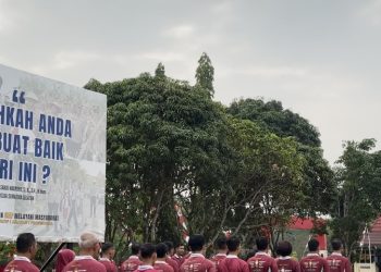 Polres Banyuasin Tingkatkan Disiplin Personel Melalui Apel Pagi dan Latihan Baris Berbaris