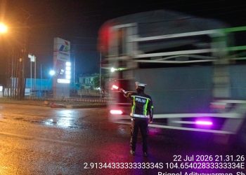 Unit Lantas Polsek Talang Kelapa Laksanakan Penguraian Arus Lalu Lintas, Antisipasi Kepadatan dan Kecelakaan