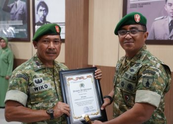 Perkuat Kinerja Satuan, Kodim 0808/Blitar Gelar Upacara Sertijab Danramil Dan Pindah Satuan