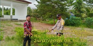 Bhabinkamtibmas Polsek Banyuasin II Ajak Warga Desa Jati Sari Dukung Program Pekarangan Pangan Bergizi