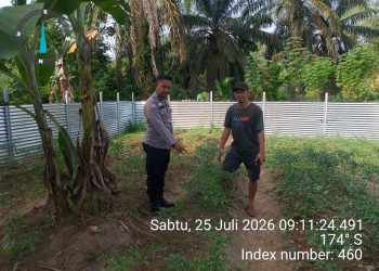 Bhabinkamtibmas Polsek Betung Ajak Warga Desa Suka Mulya Dukung Program Pekarangan Pangan Bergizi