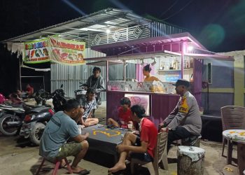 Jaga Situasi Tetap Kondusif, Personel Polsek Belawa Laksanakan Patroli Blue Light