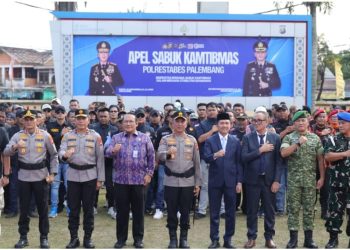 Kapolda Sumsel Pimpin Apel Sabuk Kamtibmas, Forum Cakar Sriwijaya Raih Kehormatan Pimpin Jalannya Apel
