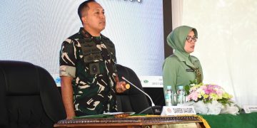 Kunjungan Kerja Danrem 044/Gapo di Makodim 0403/OKU