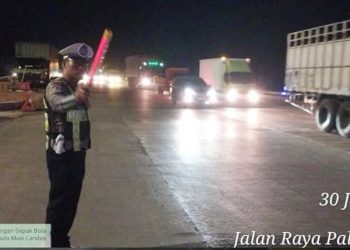 Blue Light Patrol Digelar, Satlantas Polres Banyuasin Antisipasi Balap Liar dan Gangguan Kamseltibcar Lantas