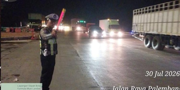 Blue Light Patrol Digelar, Satlantas Polres Banyuasin Antisipasi Balap Liar dan Gangguan Kamseltibcar Lantas
