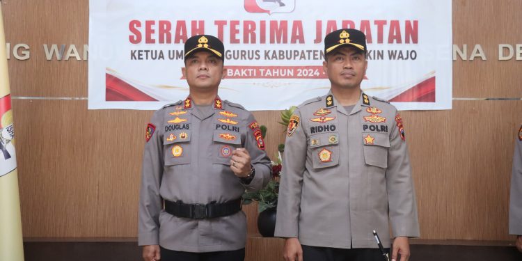 Estafet Kepemimpinan Polres Wajo, AKBP Diouglas Mahendrajaya Disambut Hangat di Mapolres Wajo