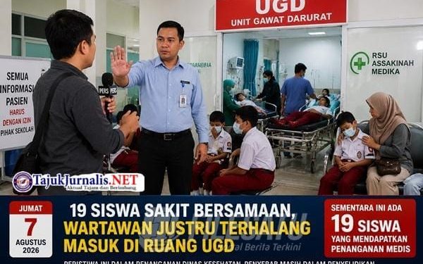 19 Siswa Sakit Bersamaan, Wartawan Justru Terhalang Masuk Di Ruang UGD