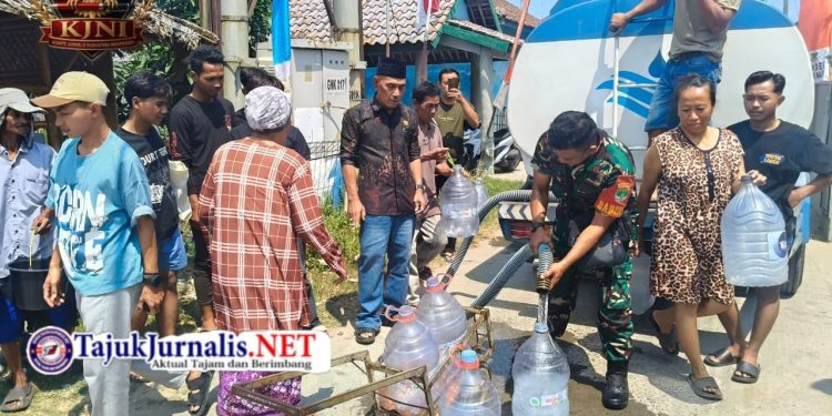 Kawal Bantuan Air Bersih untuk Warga, Kades Gunung Kaler Apresiasi Kepedulian KJNI