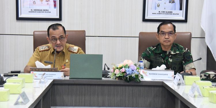 Jelang HUT Ke-81 RI, Korem 044/Gapo Perkuat Sinergi dan Kesiapan Peringatan