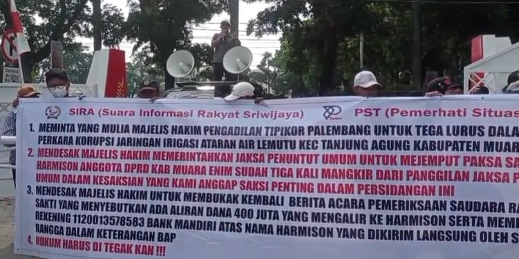 SIRA-PST Kawal Persidangan Dugaan Korupsi Irigasi Ataran Air Lemutu, Desak Proses Hukum Transparan