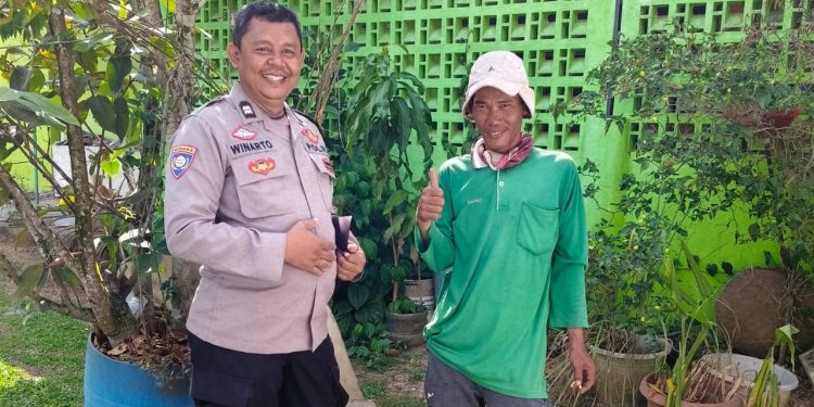 Bhabinkamtibmas Polsek Banyuasin III Ajak Warga Kembangkan P2B Dukung Swasembada Pangan