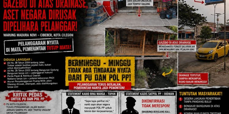 Berminggu-Minggu Tak Ada Tindakan, PU dan Satpol PP Cilegon Dituding Mandul Awasi Dugaan Perusakan Aset Publik