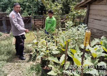 Bhabinkamtibmas Polsek Rantau Bayur Ajak Warga Tebing Abang Dukung Swasembada Pangan