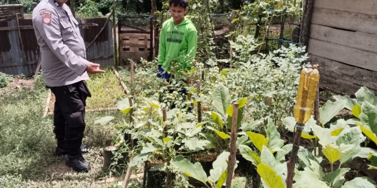 Bhabinkamtibmas Polsek Rantau Bayur Ajak Warga Tebing Abang Dukung Swasembada Pangan