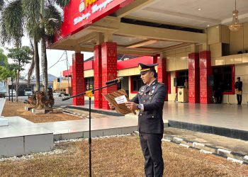 Semangat Kemerdekaan, Polres Banyuasin Gelar Upacara HUT ke-81 RI