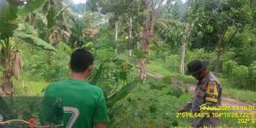 Pekarangan Produktif Untuk Penopang Ketahanan Pangan, Oleh Bripka Anton Lendra ,Ajak Warga Desa Biyuku Kec. Suak Tape Dukung P2B