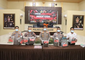 Polres Banyuasin Gelar Press Conference, Ungkap Kasus Pembunuhan Dua Perempuan Setelah Lima Tahun
