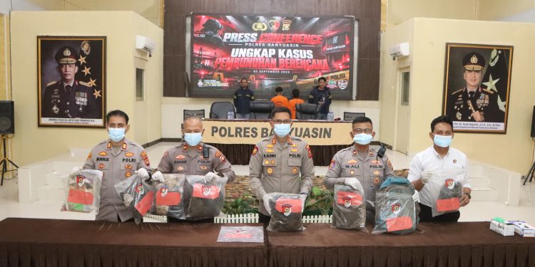 Polres Banyuasin Gelar Press Conference, Ungkap Kasus Pembunuhan Dua Perempuan Setelah Lima Tahun