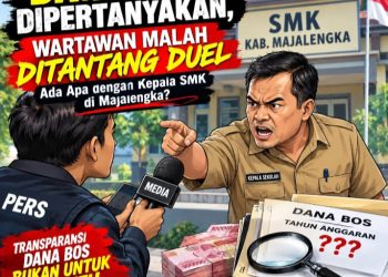 Dana BOS Dipertanyakan, Wartawan Malah Ditantang Duel: Ada Apa dengan Kepala SMK di Majalengka? ‎