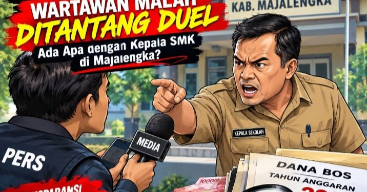 Dana BOS Dipertanyakan, Wartawan Malah Ditantang Duel: Ada Apa dengan Kepala SMK di Majalengka? 
