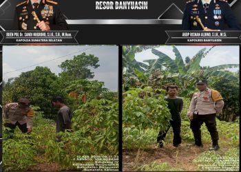 Perkuat Program Asta Cita Presiden RI, Bhabinkamtibmas Banyuasin II Gerakan Masyarkat Dukung Program P2B