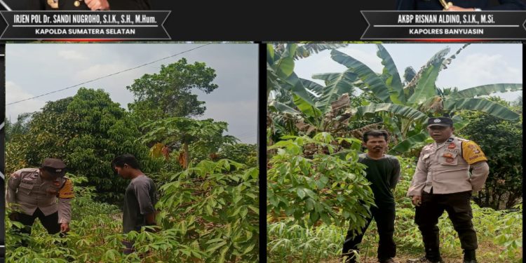 Perkuat Program Asta Cita Presiden RI, Bhabinkamtibmas Banyuasin II Gerakan Masyarkat Dukung Program P2B