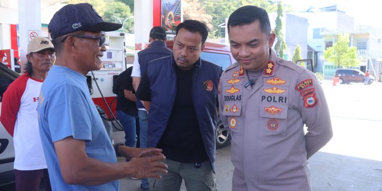 Kapolres Wajo Sidak SPBU Ammessangeng, Petugas Diminta Tak Layani Pengisian BBM Berulang